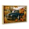 Stupell Industries Autumnal Farmland Collie Dog Floating Frame, design by Tom Crehan